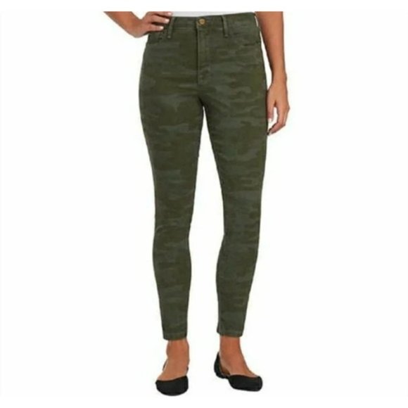 Social Standard by Sanctuary Camo High Rise Skinny Jeans 16 Stretch - Picture 11 of 11